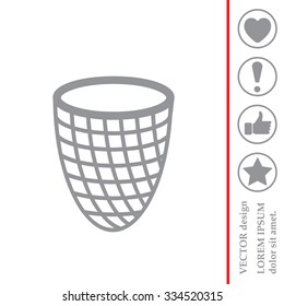 Trash can icon
