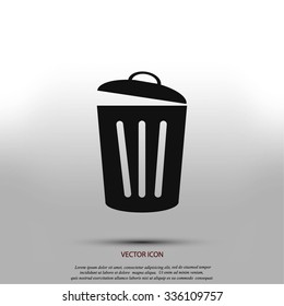 Trash can icon
