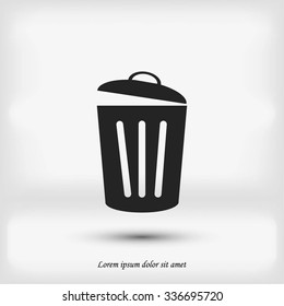 Trash can icon