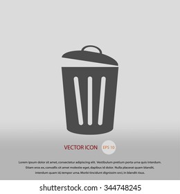 Trash can icon