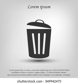 Trash can icon