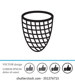 Trash can icon