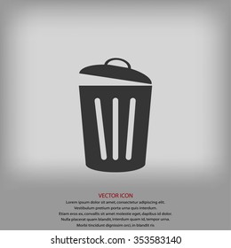 Trash can icon