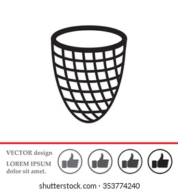 Trash can icon