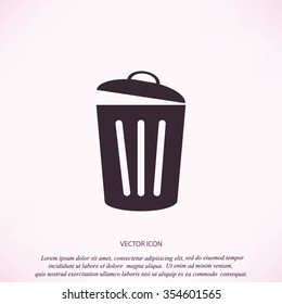 Trash can icon