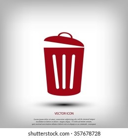 Trash can icon