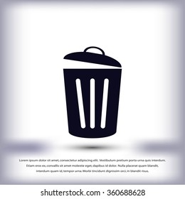 Trash can icon