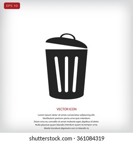 Trash can icon