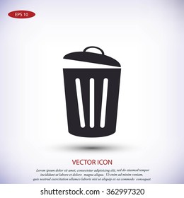 Trash can icon