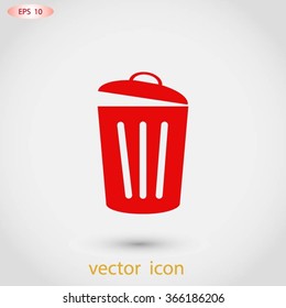 Trash can icon