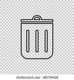 Trash can icon