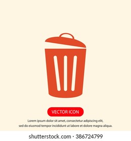 Trash can icon