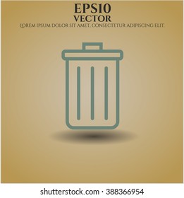 Trash can icon