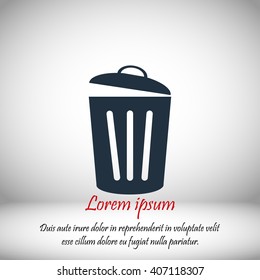Trash can icon