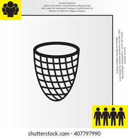 Trash can icon