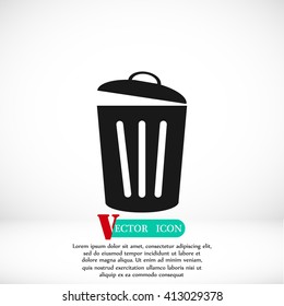 Trash can icon