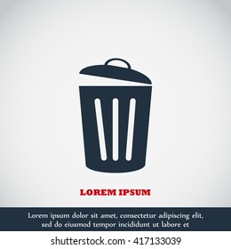 Trash can icon