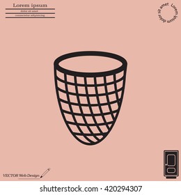 Trash can icon