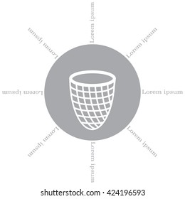 Trash can icon