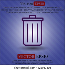 Trash can icon