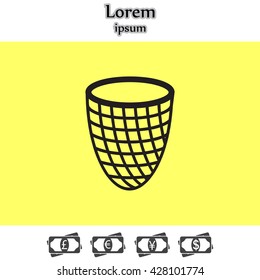 Trash can icon