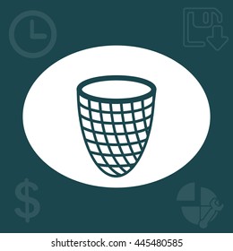 Trash can icon