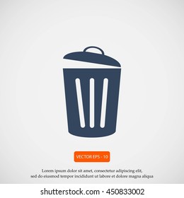 Trash can icon