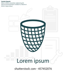 Trash can icon