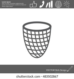 Trash can icon