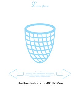 Trash can icon