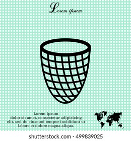 Trash can icon