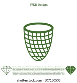 Trash can icon