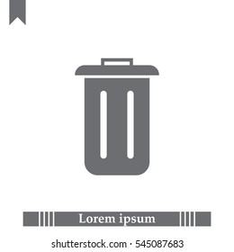 Trash can icon