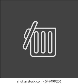 Trash can icon