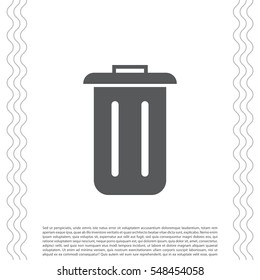 Trash can icon