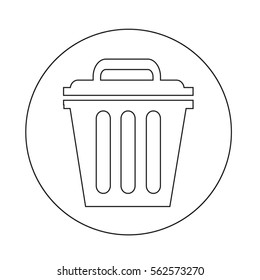 Trash can icon