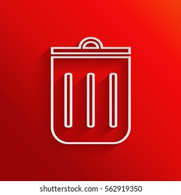 Trash can, icon