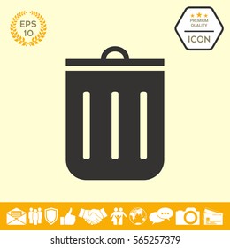 Trash can icon