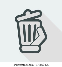 Trash can icon