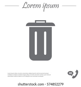 Trash can icon