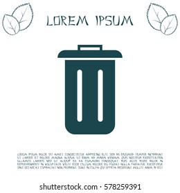 Trash can icon