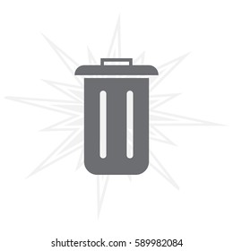 Trash can icon