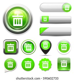 Trash can icon