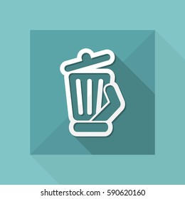 Trash can icon