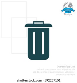 Trash can icon