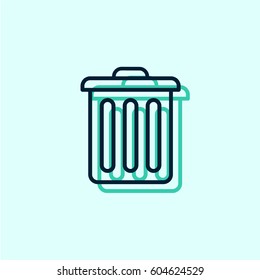 Trash can icon