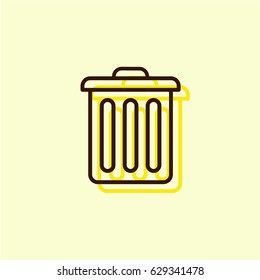 Trash can icon