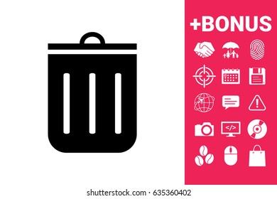Trash can icon