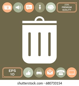 Trash can icon