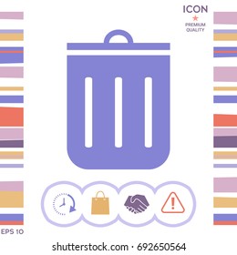 Trash can icon
